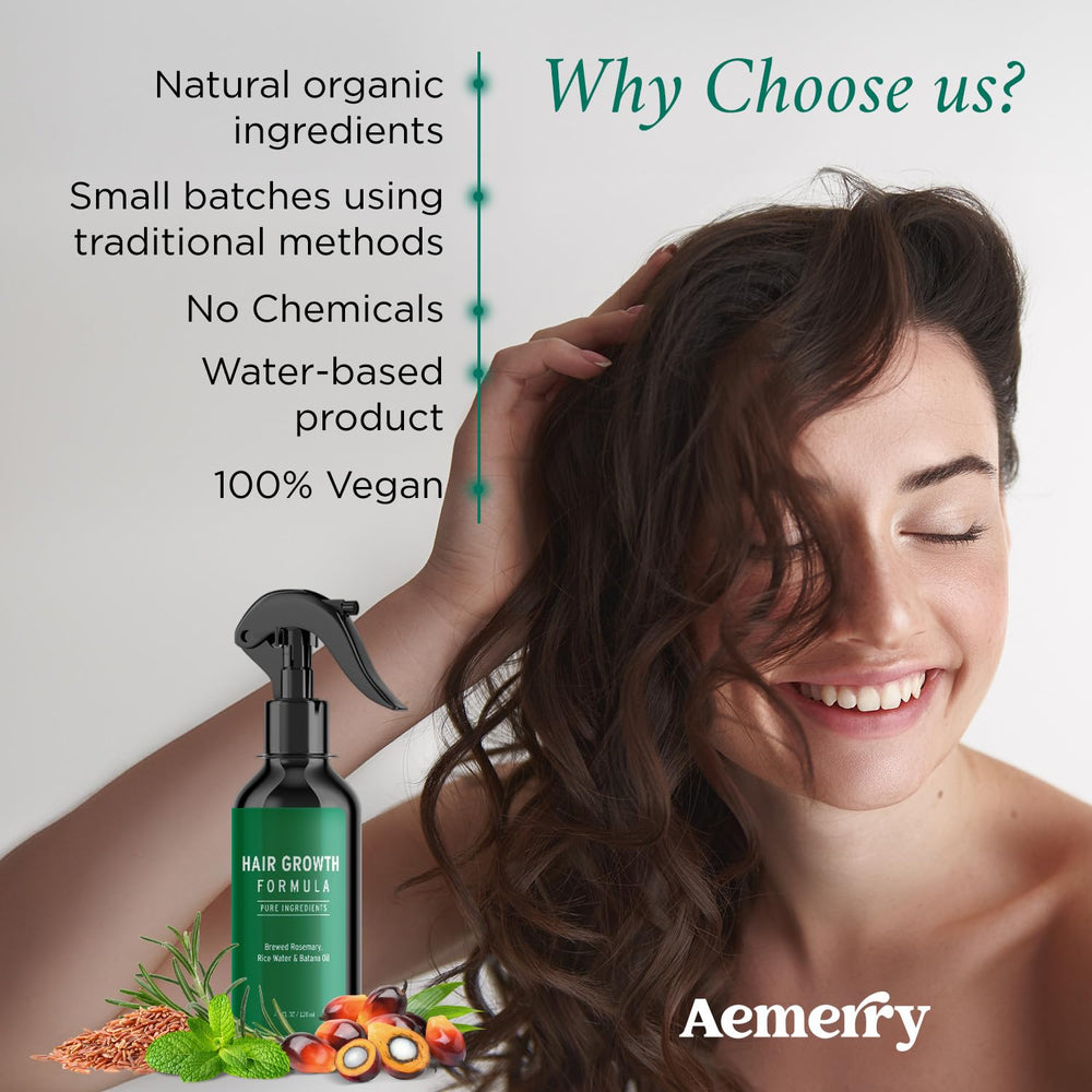 Aemerry agua de arroz, esencia antioxidante para cabello suave.