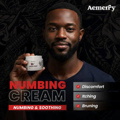 Aplicación suave de la crema Aemerry, alivio rápido sin grasa ni olores.