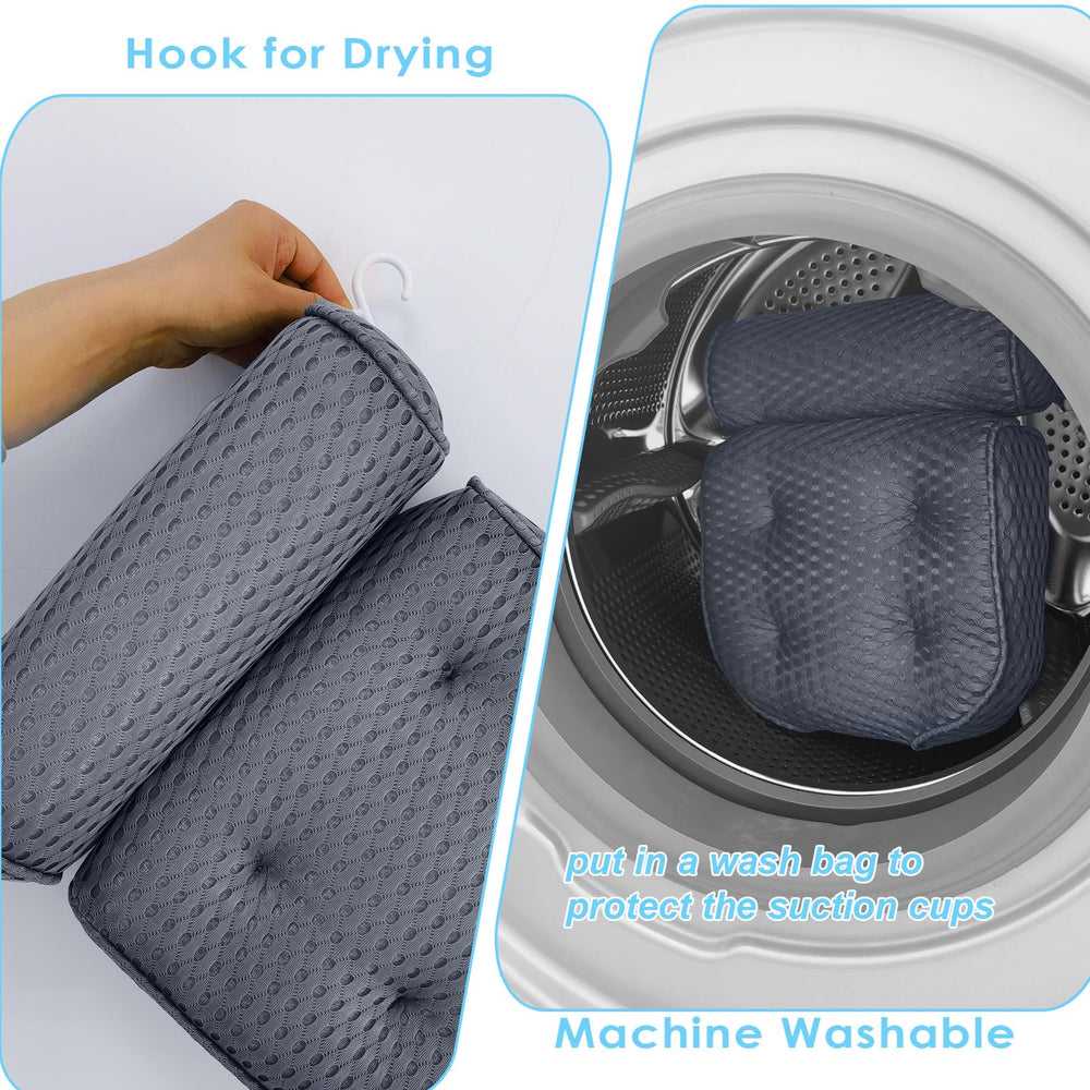 Experiencia de bienestar en casa con la almohada AEROiVi para baño, confort premium.