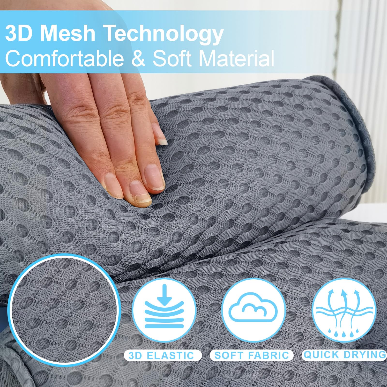 AEROiVi: almohada lavable a máquina y secado rápido para mayor higiene.
