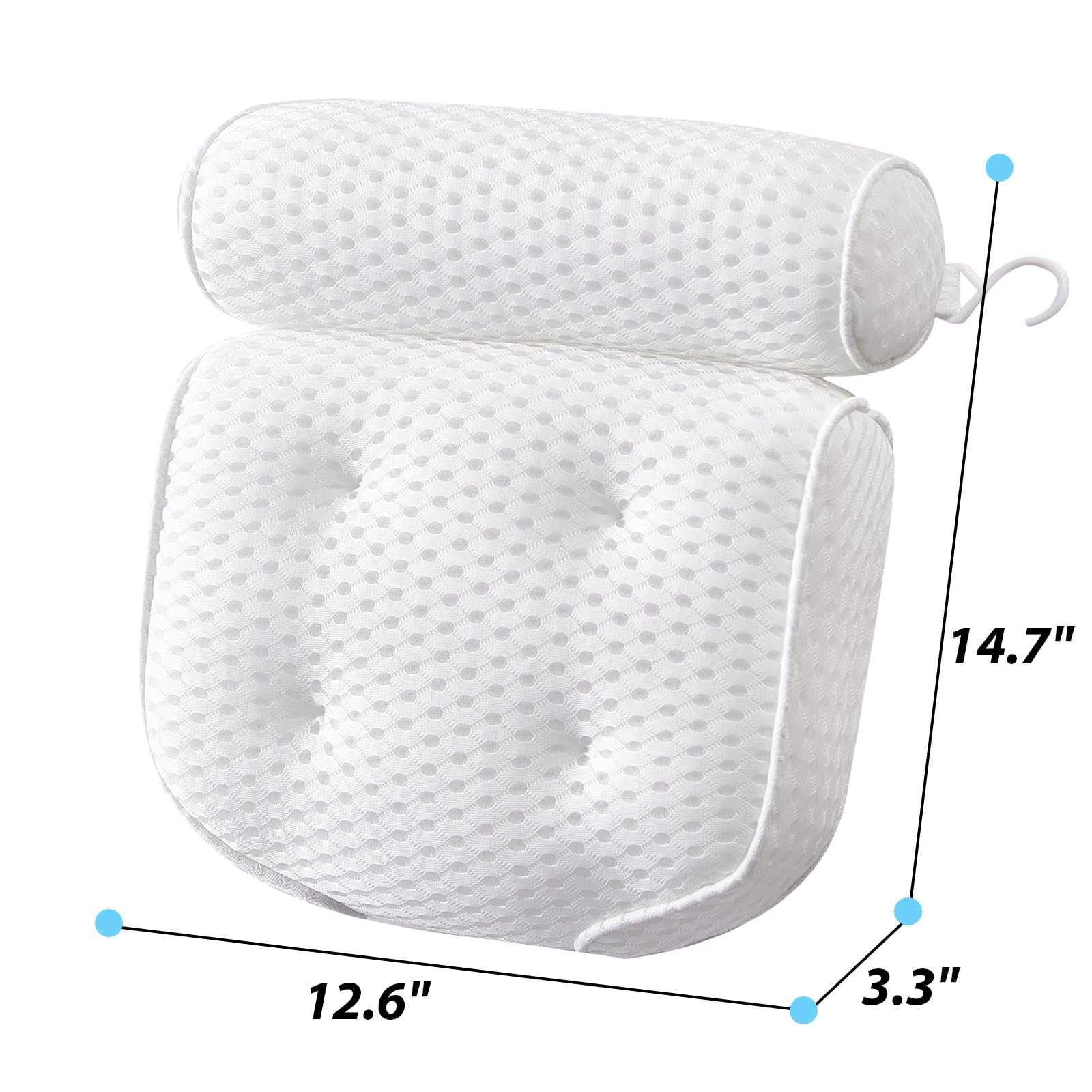 AEROiVi oreiller bain fournit un soutien de tête durable pour la détente.