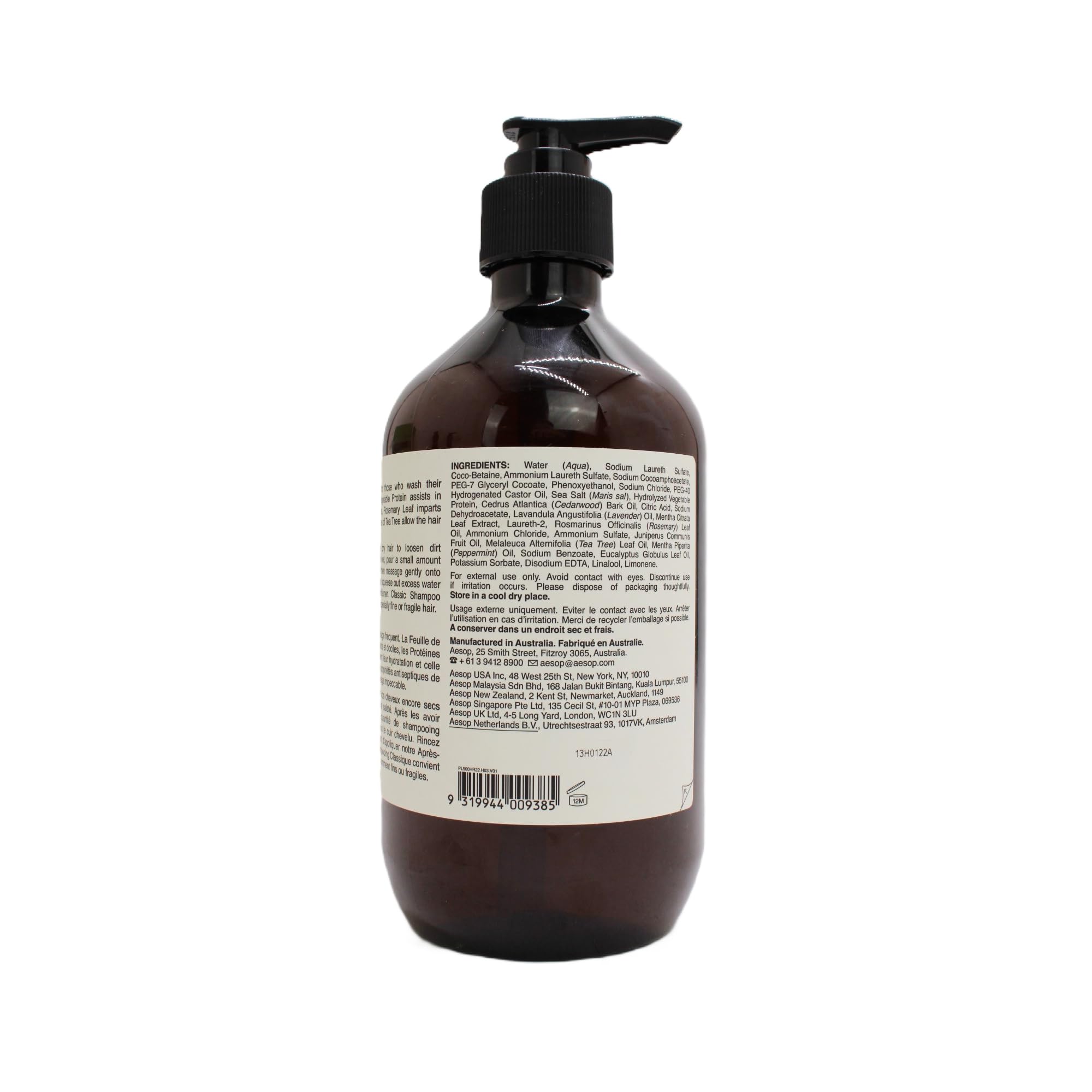 Aesop Champú Clásico, uso diario para cabello normal