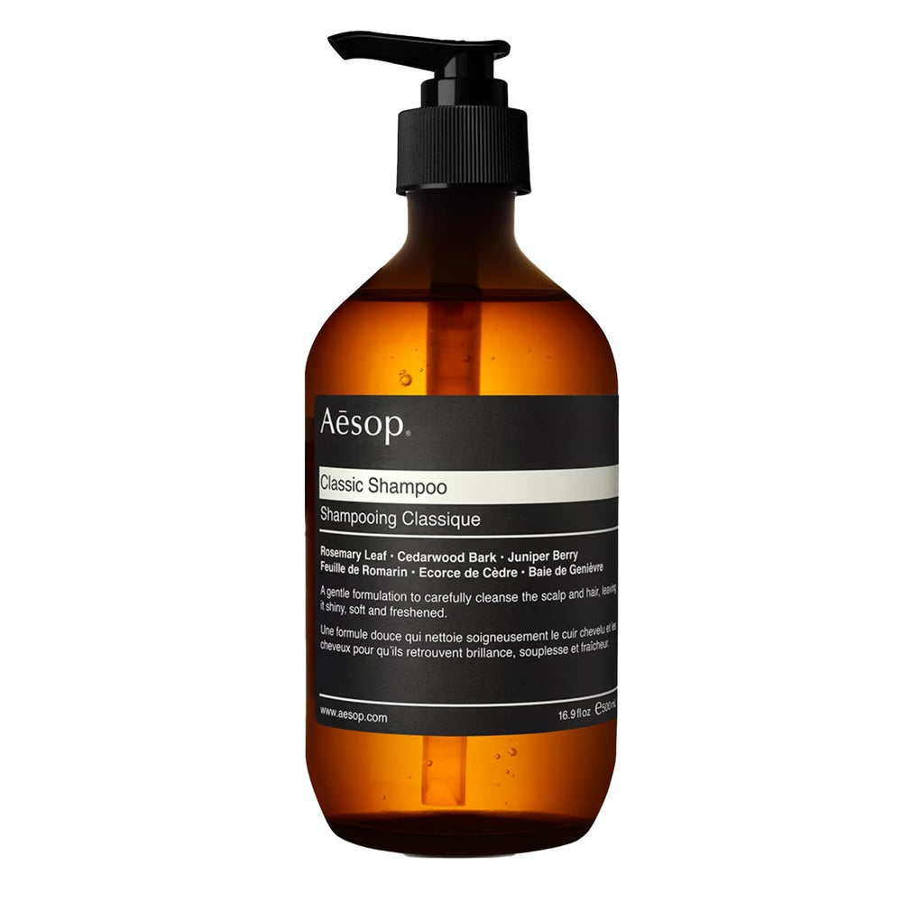 Aesop Champú Clásico, vertido de botella, limpieza diaria fresca