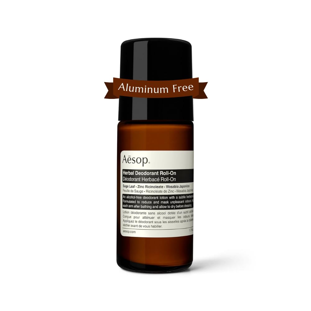Aesop Desodorante Herbal Rodillo, botella de 50 ml para uso diario cómodo.