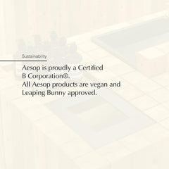 Aesop Desodorante Spray aplicado en la piel ofrece sensación fresca inmediata.