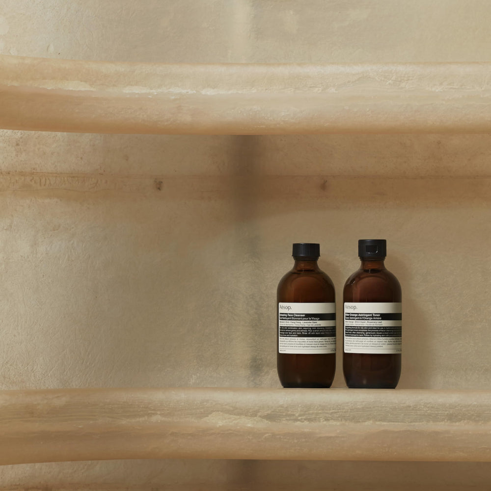Aesop limpiador increible, rostro tras lavado, sensación fresca y equilibrada