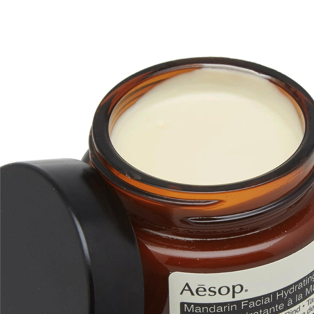 Aesop Mandarin hidratante para el rostro: uso matutino y nocturno.