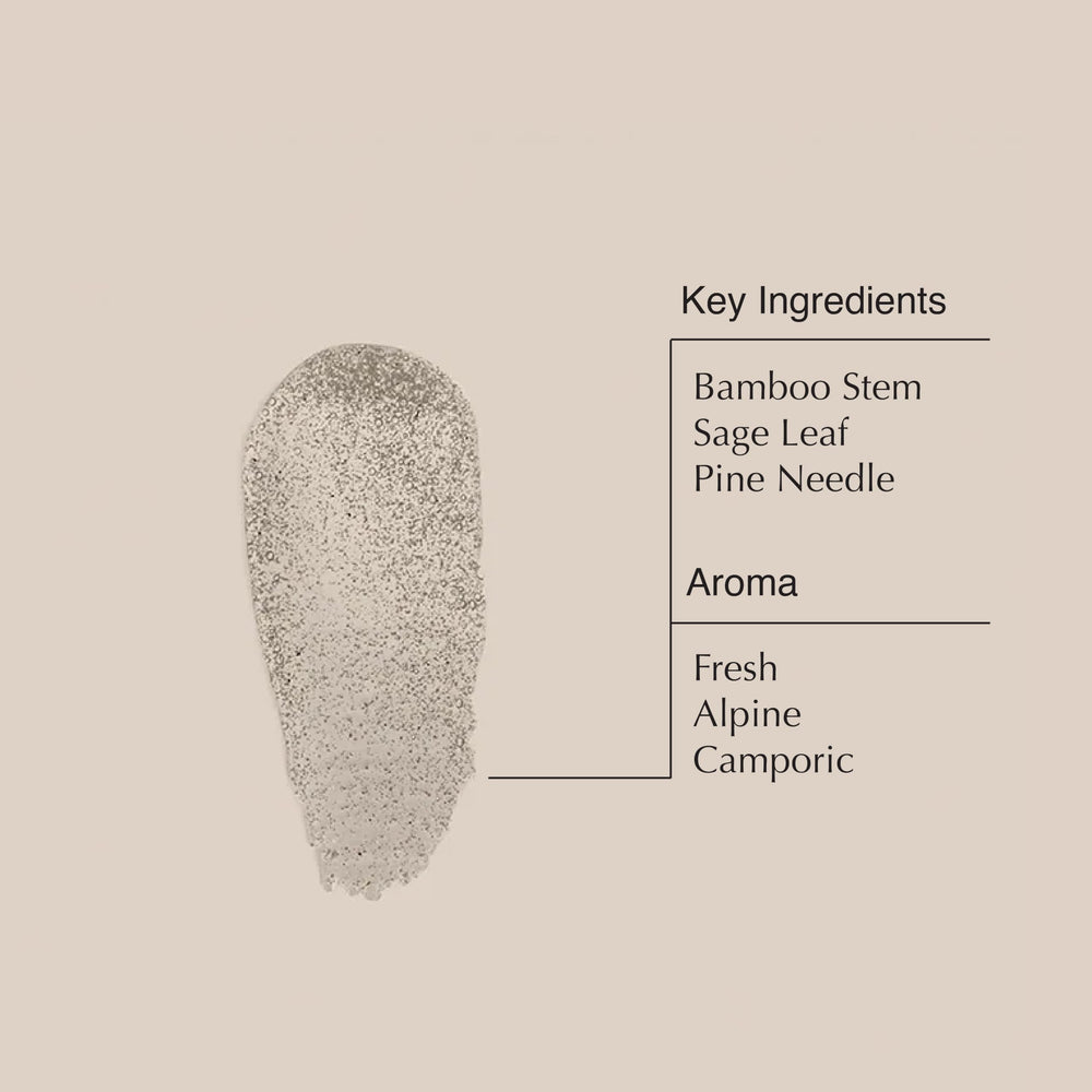 Aesop Redemption tallo de bambú, exfoliante que deja la piel suave.