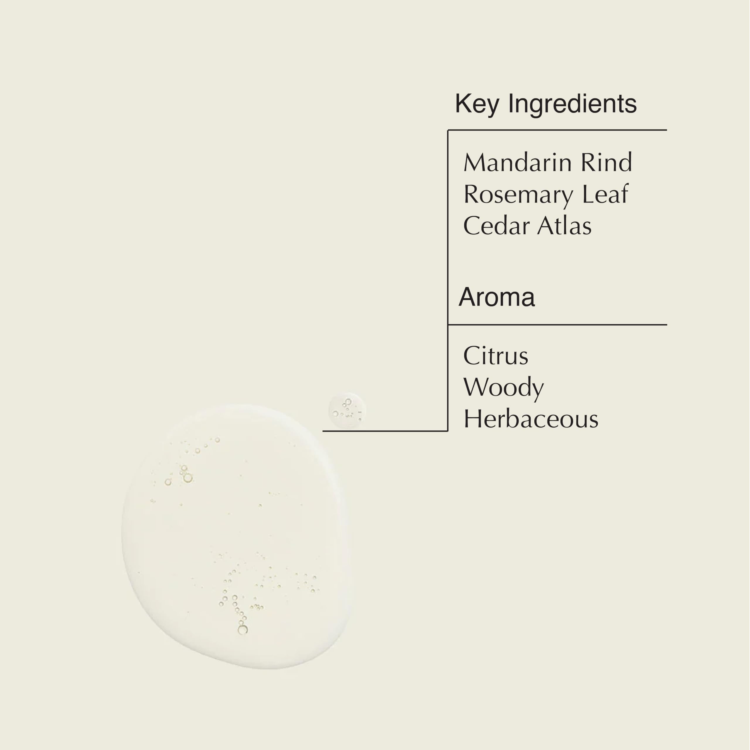 Aesop Resurrection: primeros planos de cítricos y hierbas para aroma vigorizante.