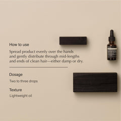 Aesop Shine, aplicación en manos para distribución uniforme.