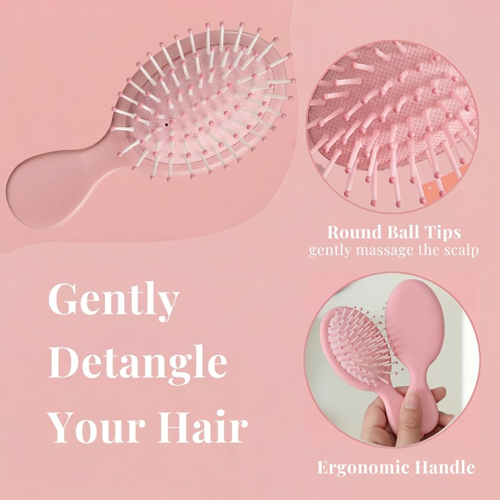 Brosse aespako mini, poignée goutte, prise en main sûre.