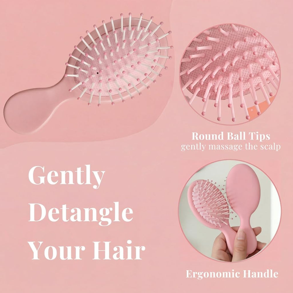 AESPAKO Cepillo mojado mini, compatible con todos los tipos de cabello.
