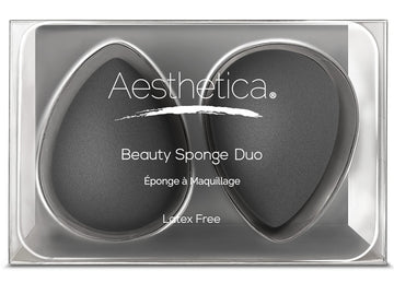 Esponja Aesthetica con extremo redondo para difuminar base y crema con cobertura suave