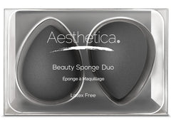 Esponja Aesthetica con extremo redondo para difuminar base y crema con cobertura suave