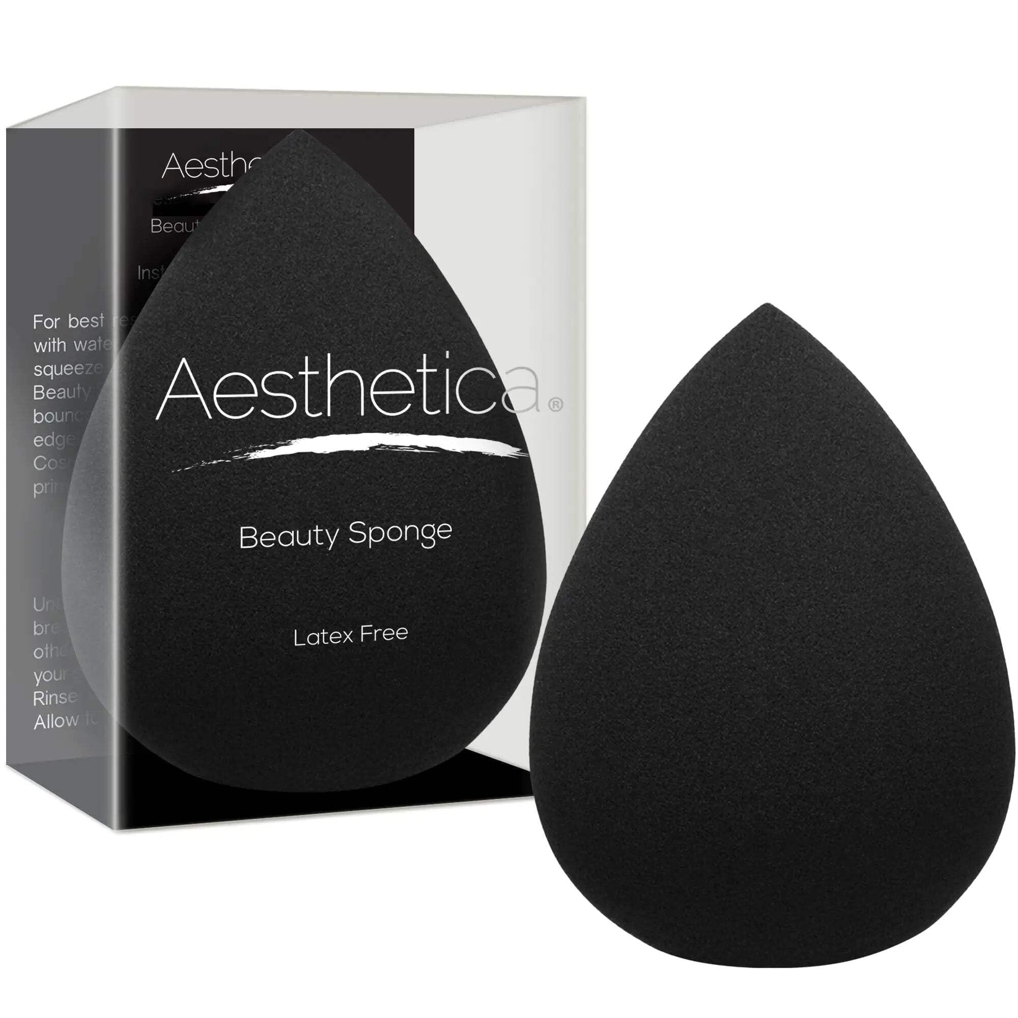 Esponja Aesthetica látex libre para aplicación suave y uniforme