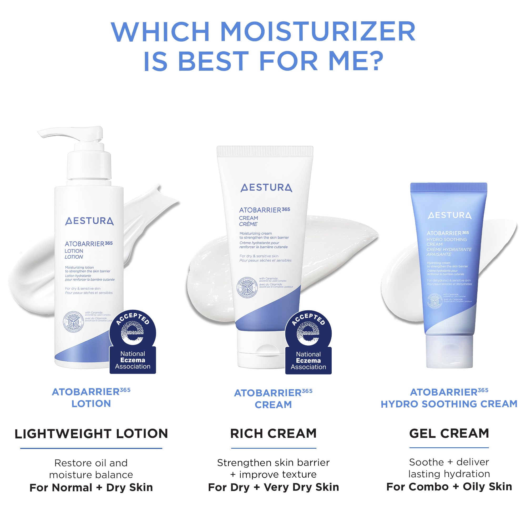 AESTURA ATOBARRIER365 application on cheek illustrates gentle layering routine