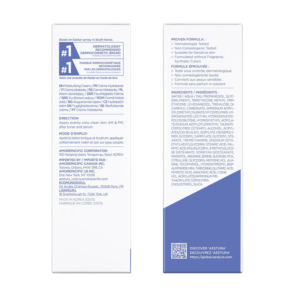 AESTURA Barrier365: envase de 60 ml, perfecto para viaje y uso diario.