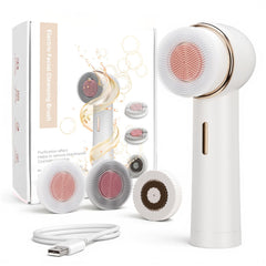 AFEIOFT cepillo facial, rotación bidireccional, limpieza profunda de poros.