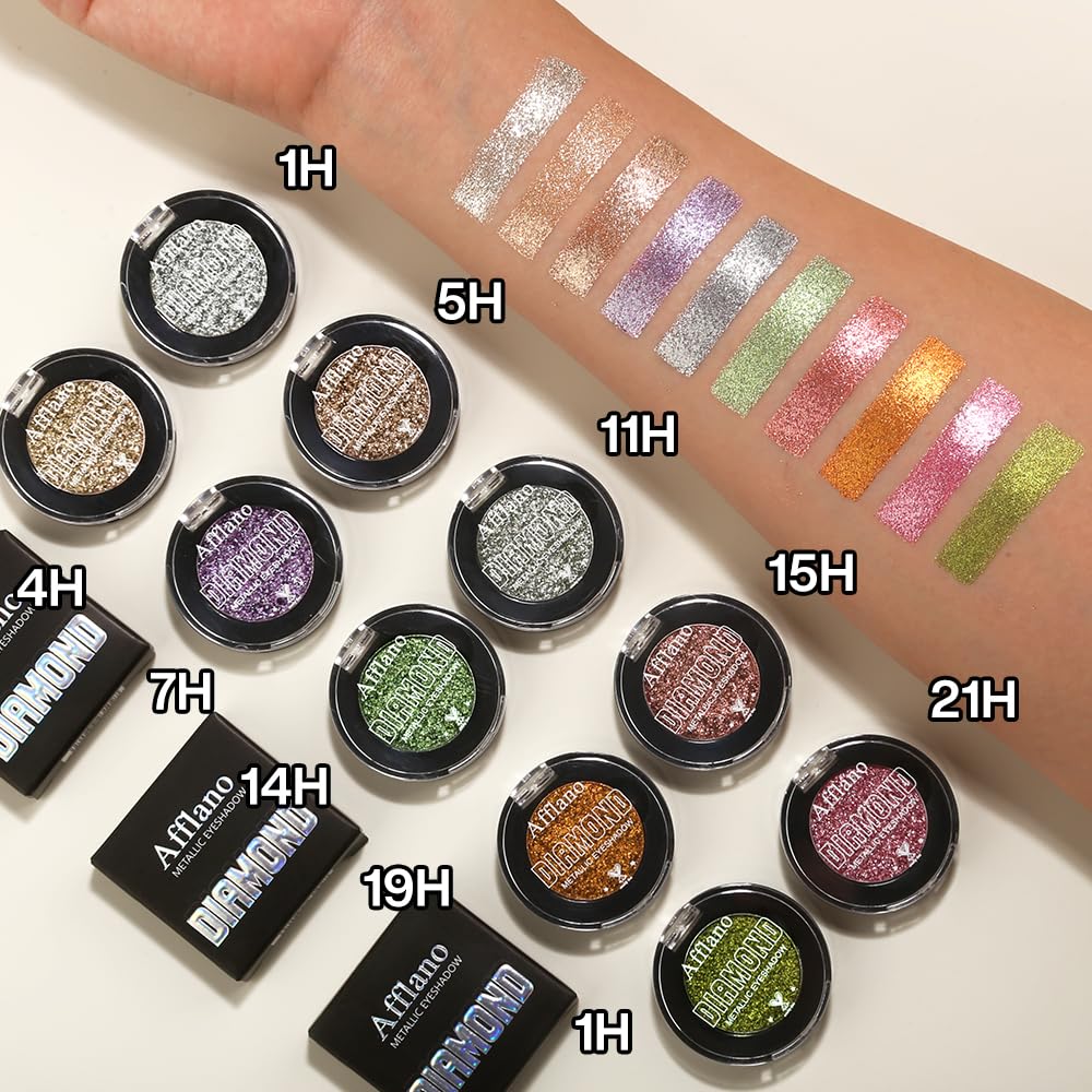 Afflano Paleta Sombra Compacta, fácil de llevar en bolso.