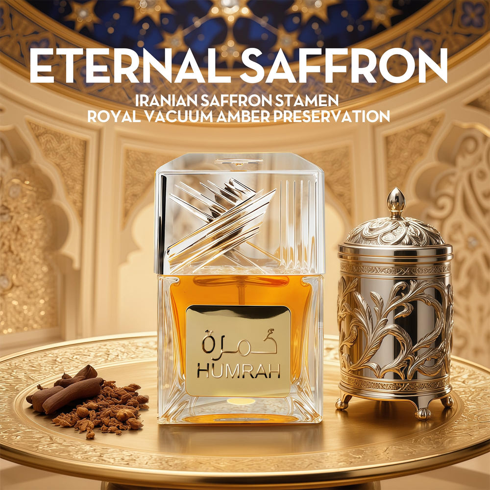 AFLUXE Humrah detalle frasco lujo, aroma intenso para ocasiones especiales.