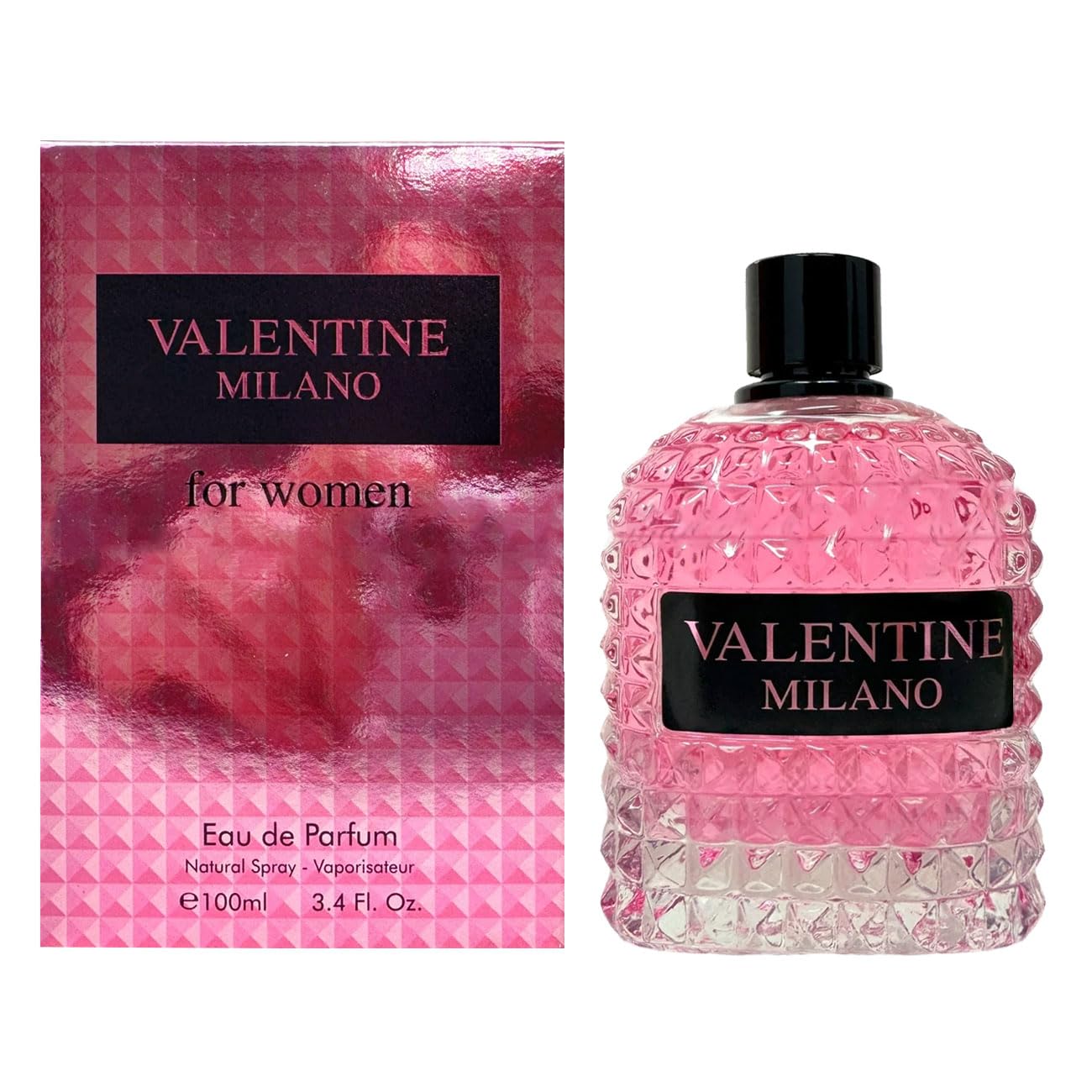AFLUXE Valentine Milano, botella-perfume elegante para mujer, ideal para ocasiones especiales.