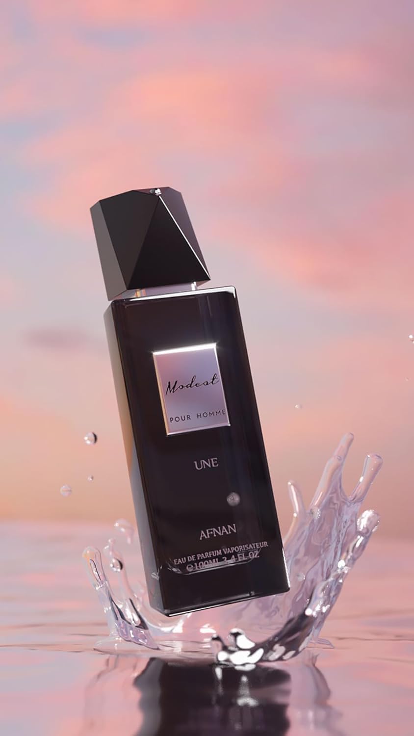 Afnan Modest Pour Homme, empaque caja, presentación elegante para regalo