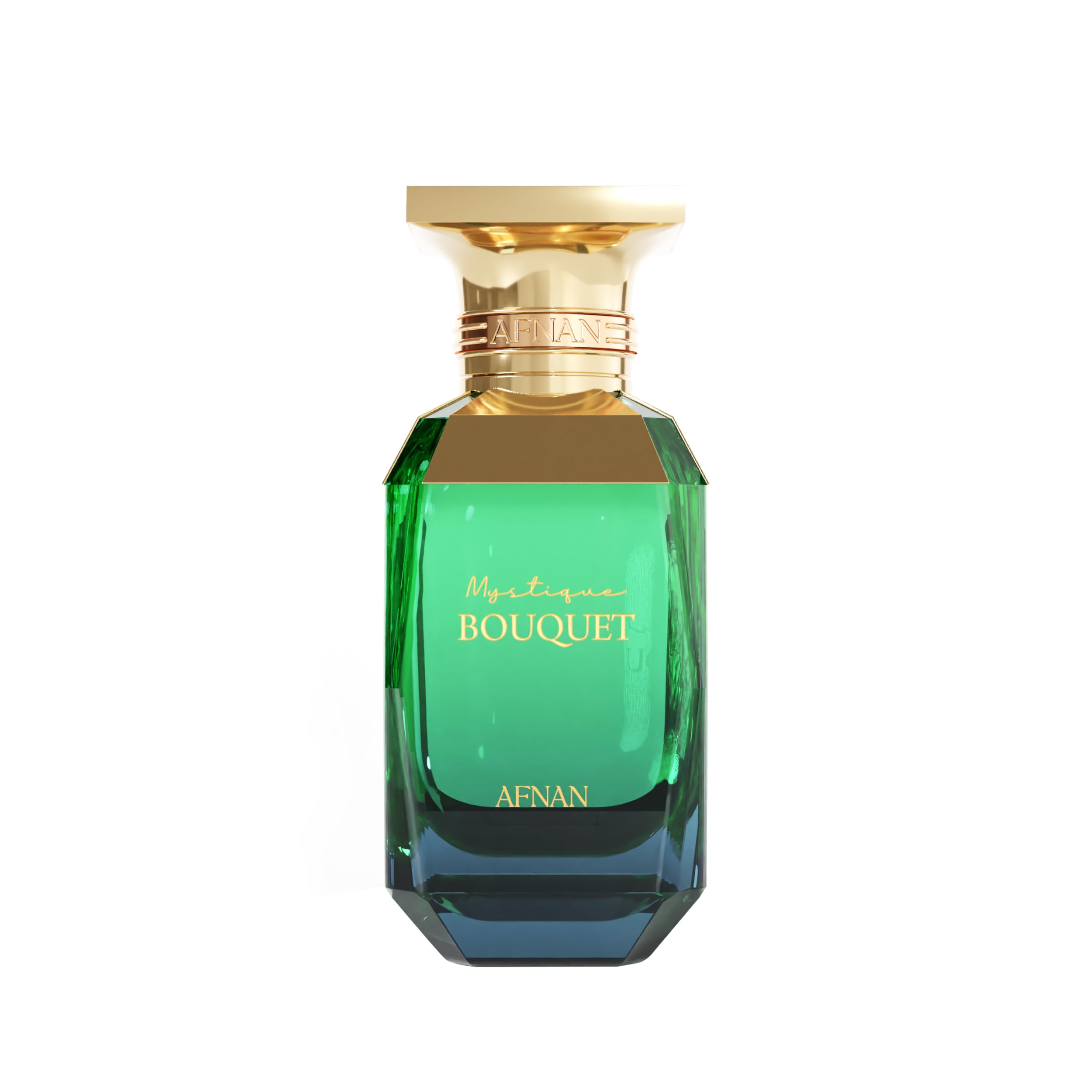 Afnan Mystique Bouquet, frasco elegante para realzar tu presencia diaria.