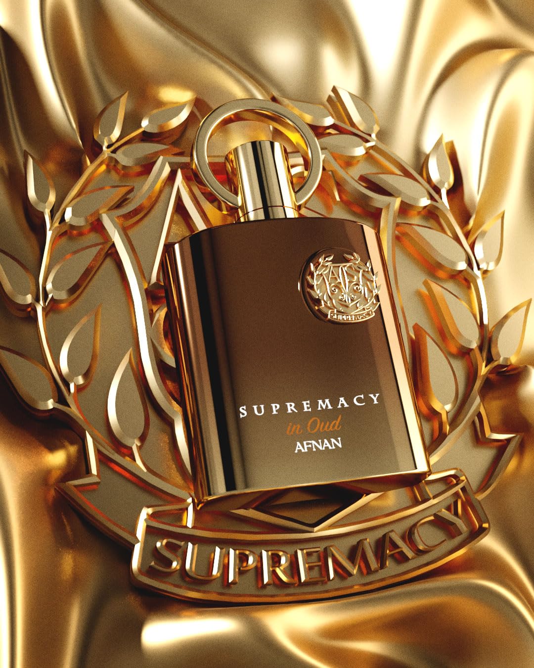 Afnan Supremacy in Oud caja de empaque, protección y presentación.