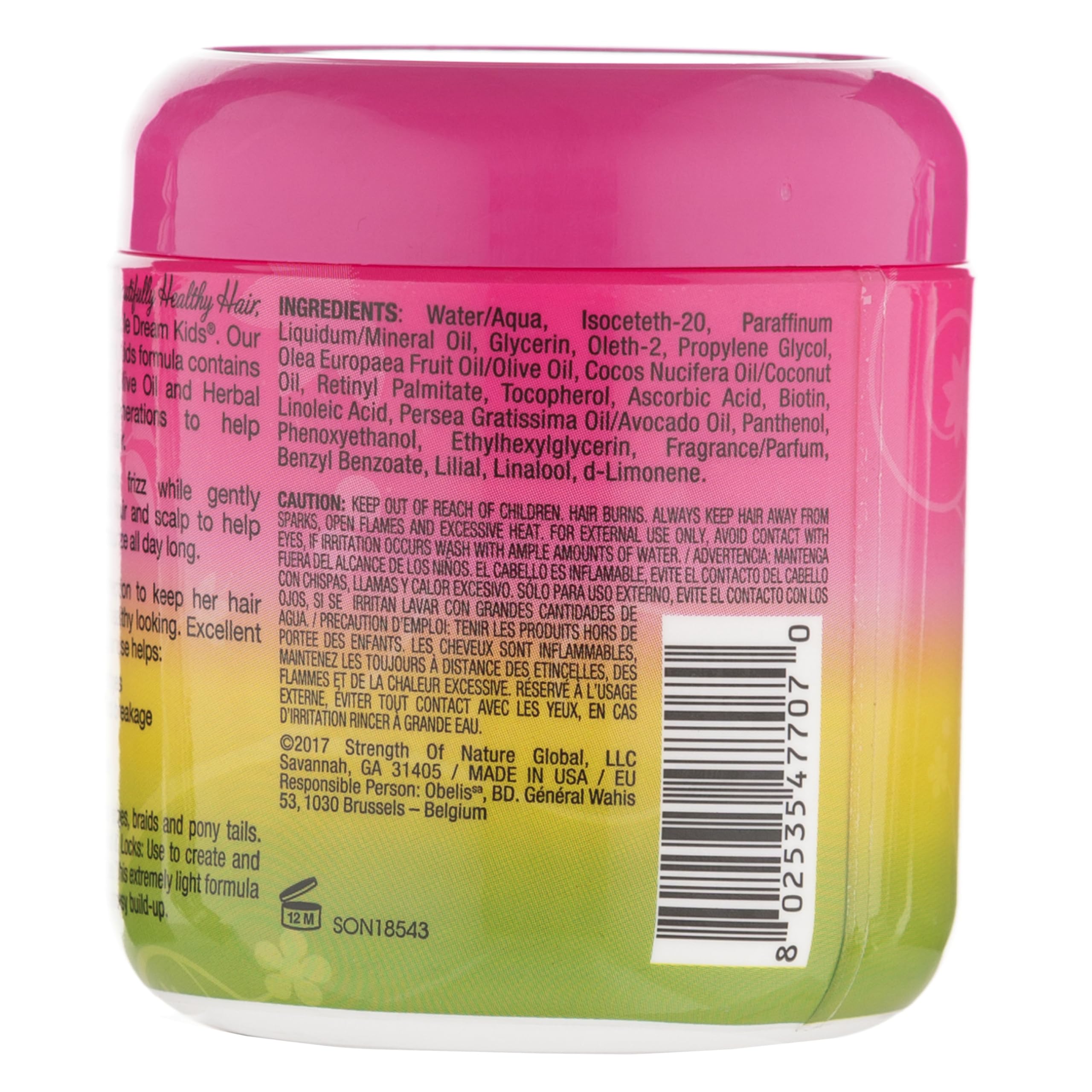 Aplicación suave con gel para bordes de African Pride Dream Kids, rizos más definidos y protegidos.
