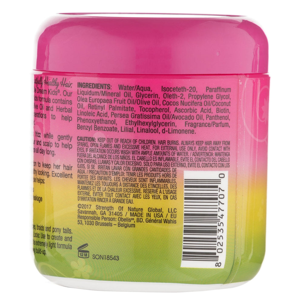 Aplicación suave con gel para bordes de African Pride Dream Kids, rizos más definidos y protegidos.