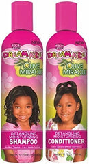 African Pride Dream Kids Olive Miracle acondicionador en tubo, suaviza y facilita el peinado diario.