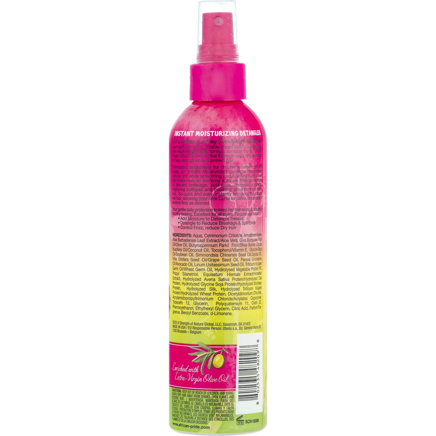 Cabello infantil tras usar Dream Kids Olive Miracle: rizos más manejables y menos frizz