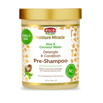 African Pride Moisture Miracle: botella con agua de coco para suavizar rizos