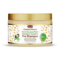 African Pride Moisture Miracle: botella pre-lavado para desenredar rizos