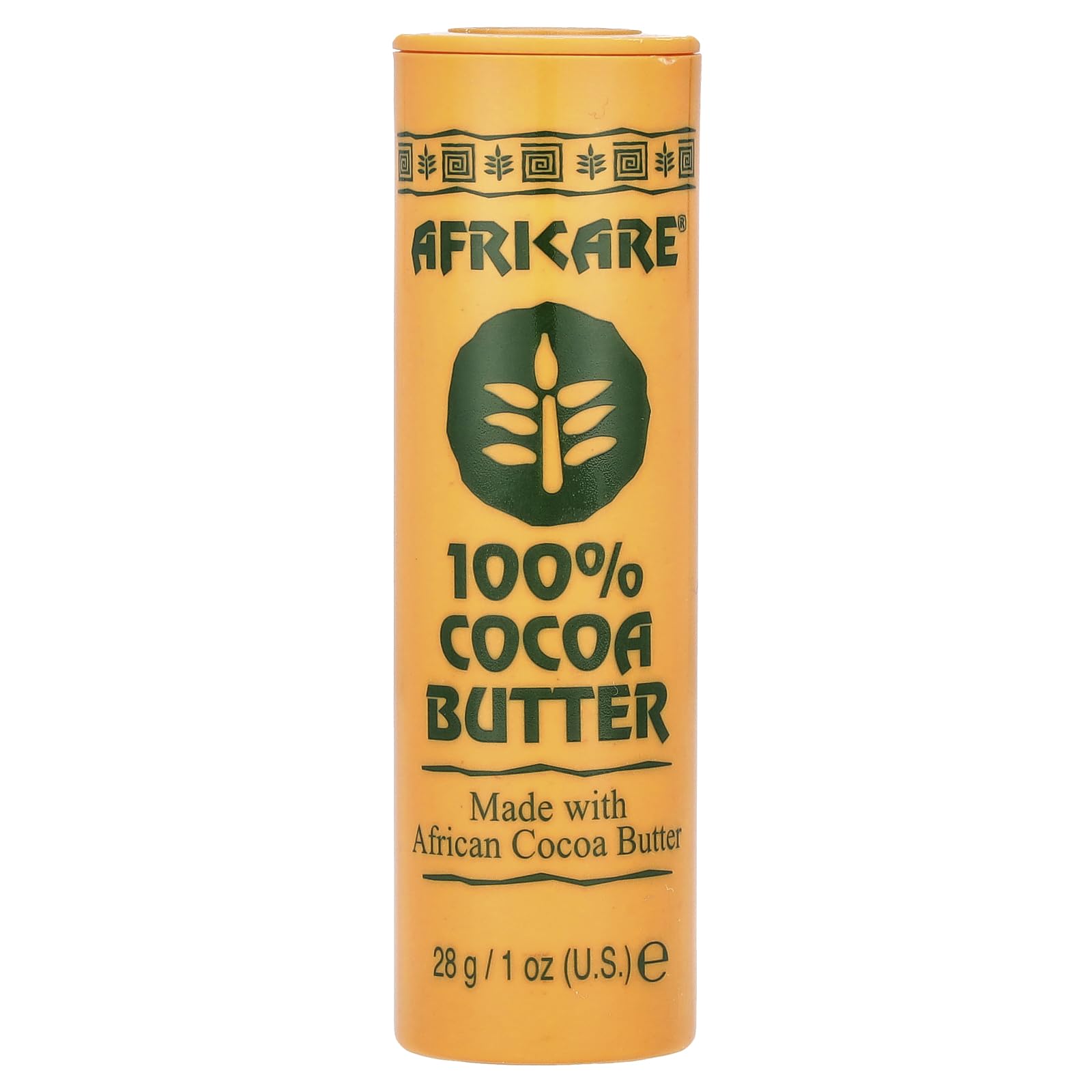 Africare Manteca de cacao 100% pura en barra para hidratación suave de la piel.