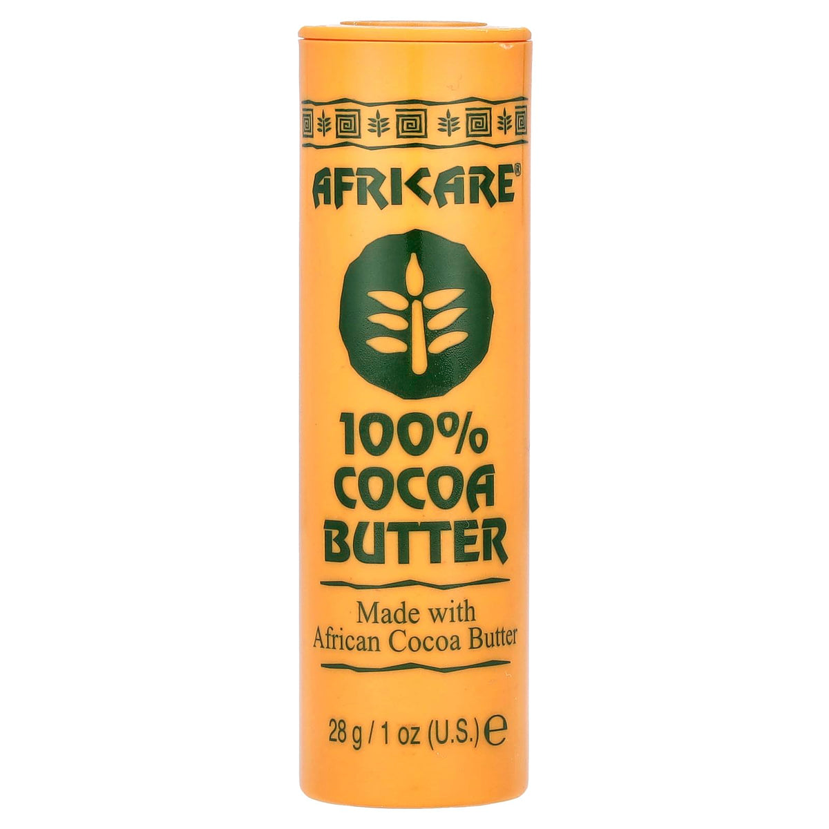 Africare Manteca de cacao 100% pura en barra para hidratación suave de la piel.