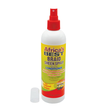 marca Africa's Best Brillo para Trenzas, retoques entre lavados para hidratar.