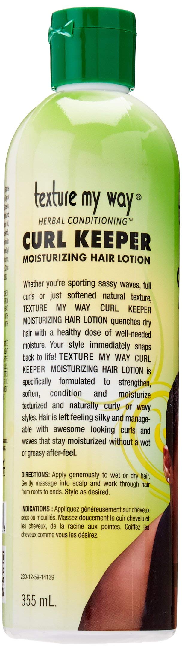 Africa's Best Orig Texture My Way Curl Keeper Loción, rizos más manejables sin grasa.