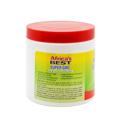 Africa's Best Super Gro Acondicionador aplicación suave para cabello saludable