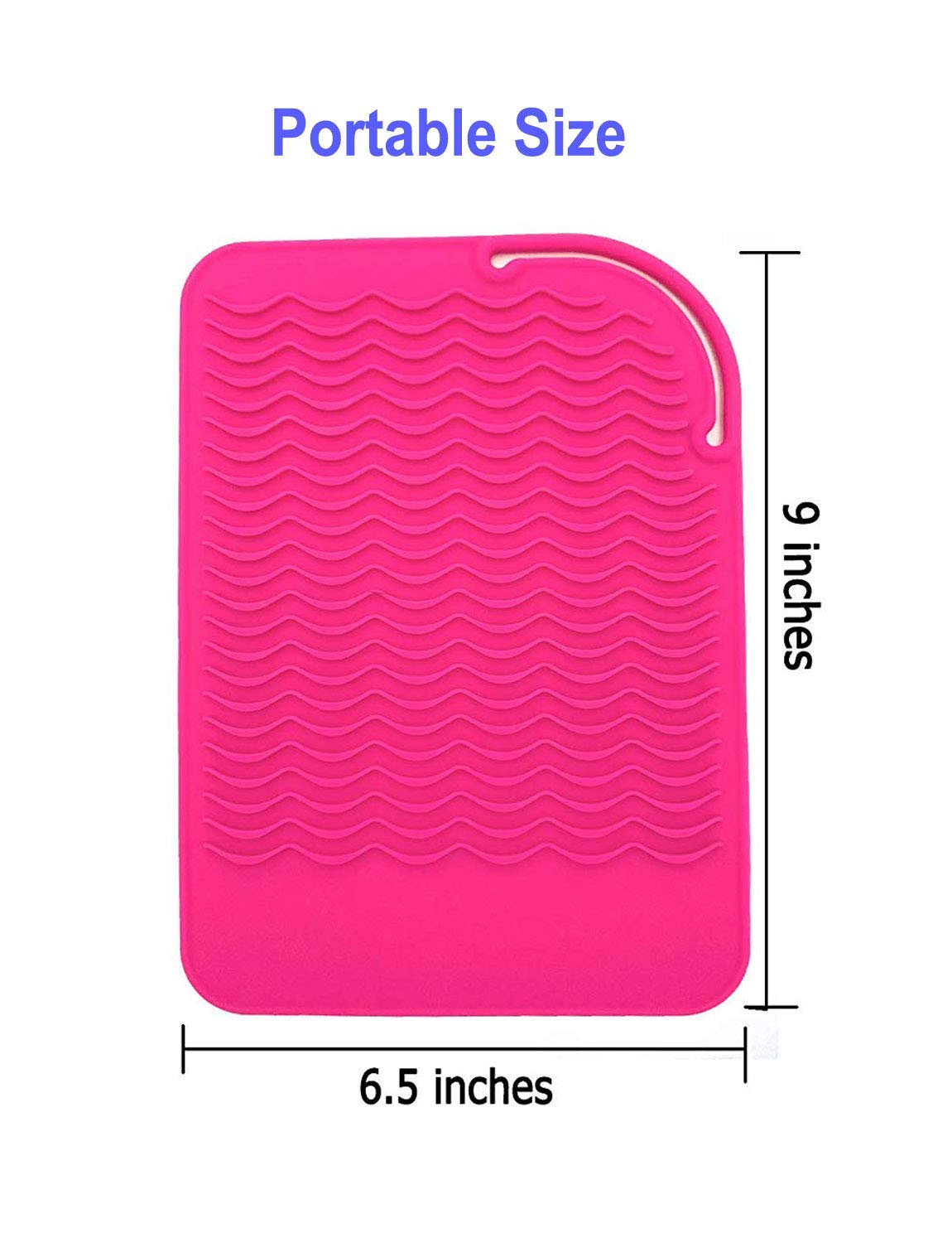 AFT90 almohadilla de silicona grado alimentario Rosa protege herramientas de peinado.