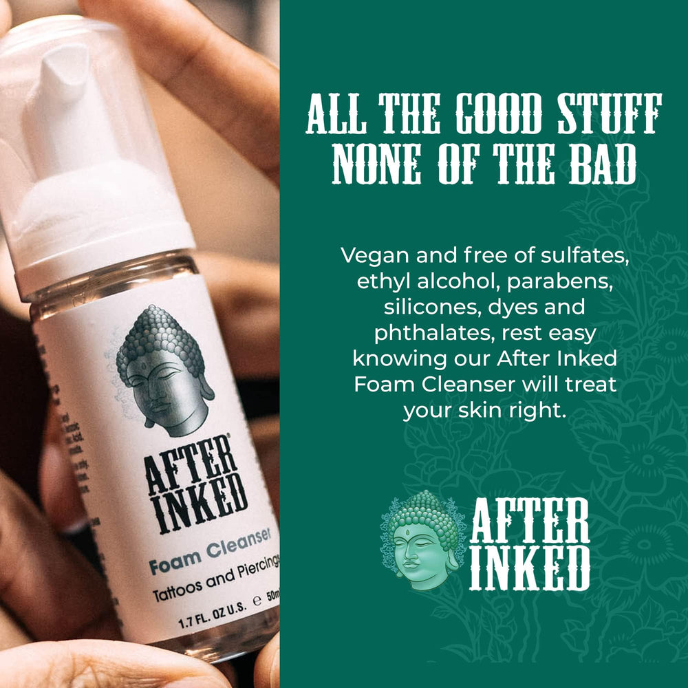 After Inked: botella de espuma de 50 ml, ideal para viaje