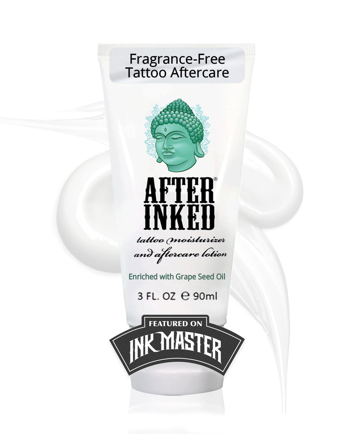After Inked: bouteille de lotion tatouage 3oz pour hydratation douce.