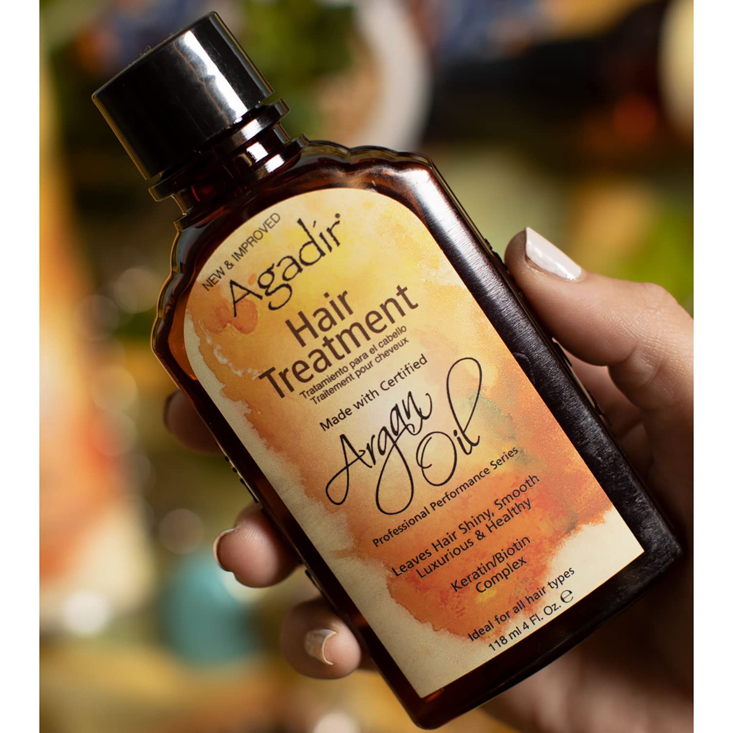 AGADIR Traitement Argan — réparation des cheveux abîmés et démêlage facilité.