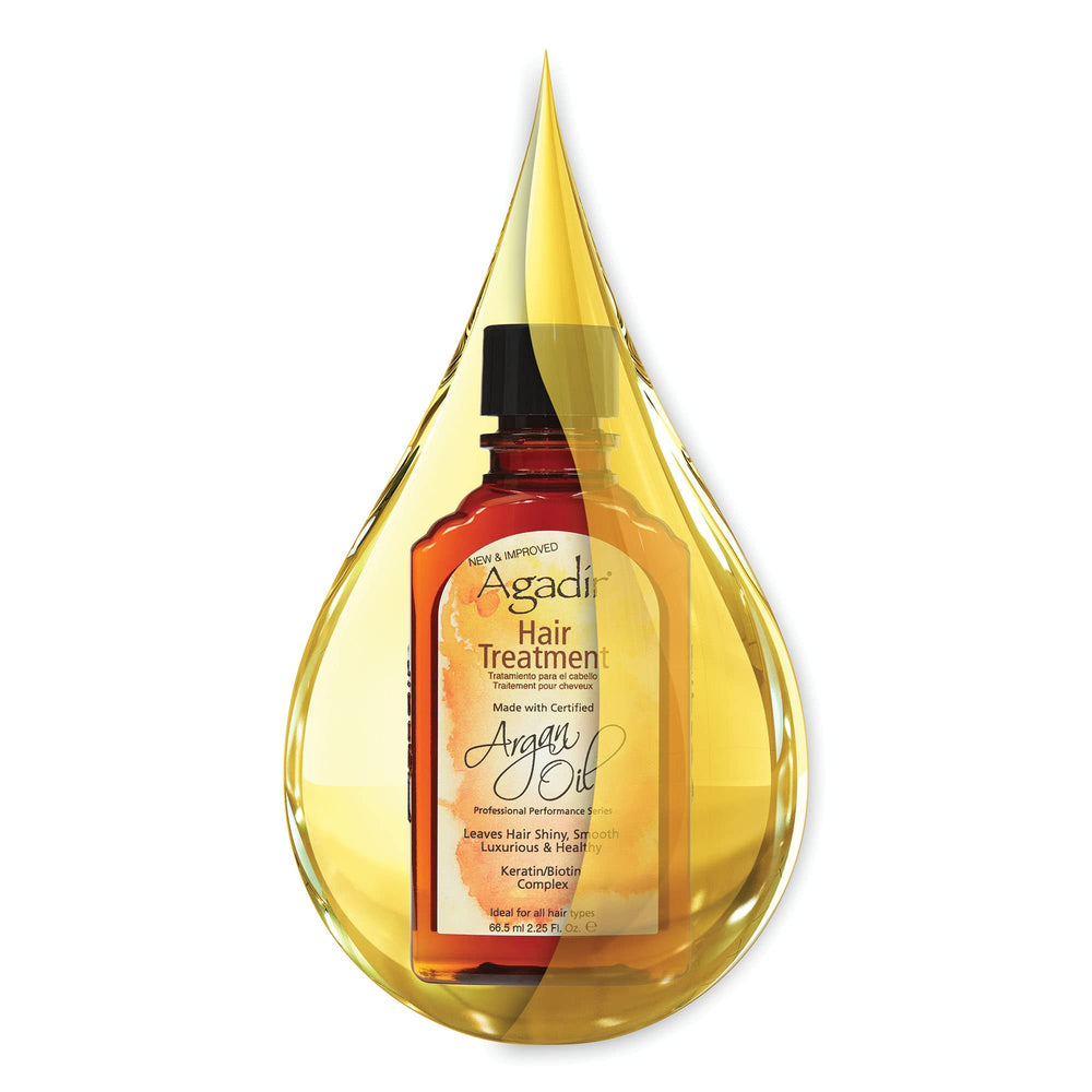AGADIR Huile Argan — hydratation rapide et réduction du temps de séchage.