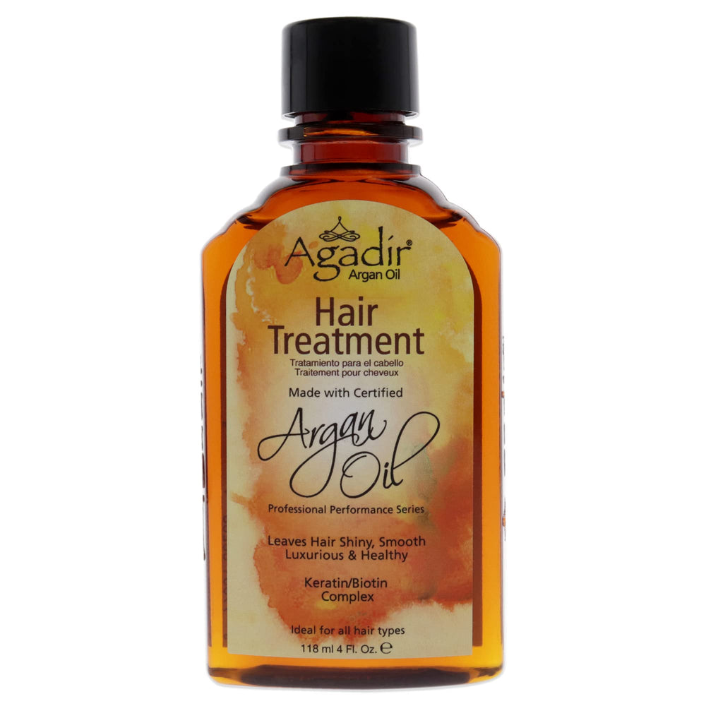 AGADIR Huile d’Argan — traitement cheveux en bouteille pour hydratation et brillance.