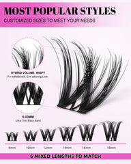 AGGRAD Flora Lash Clusters wide-band design improves application efficiency