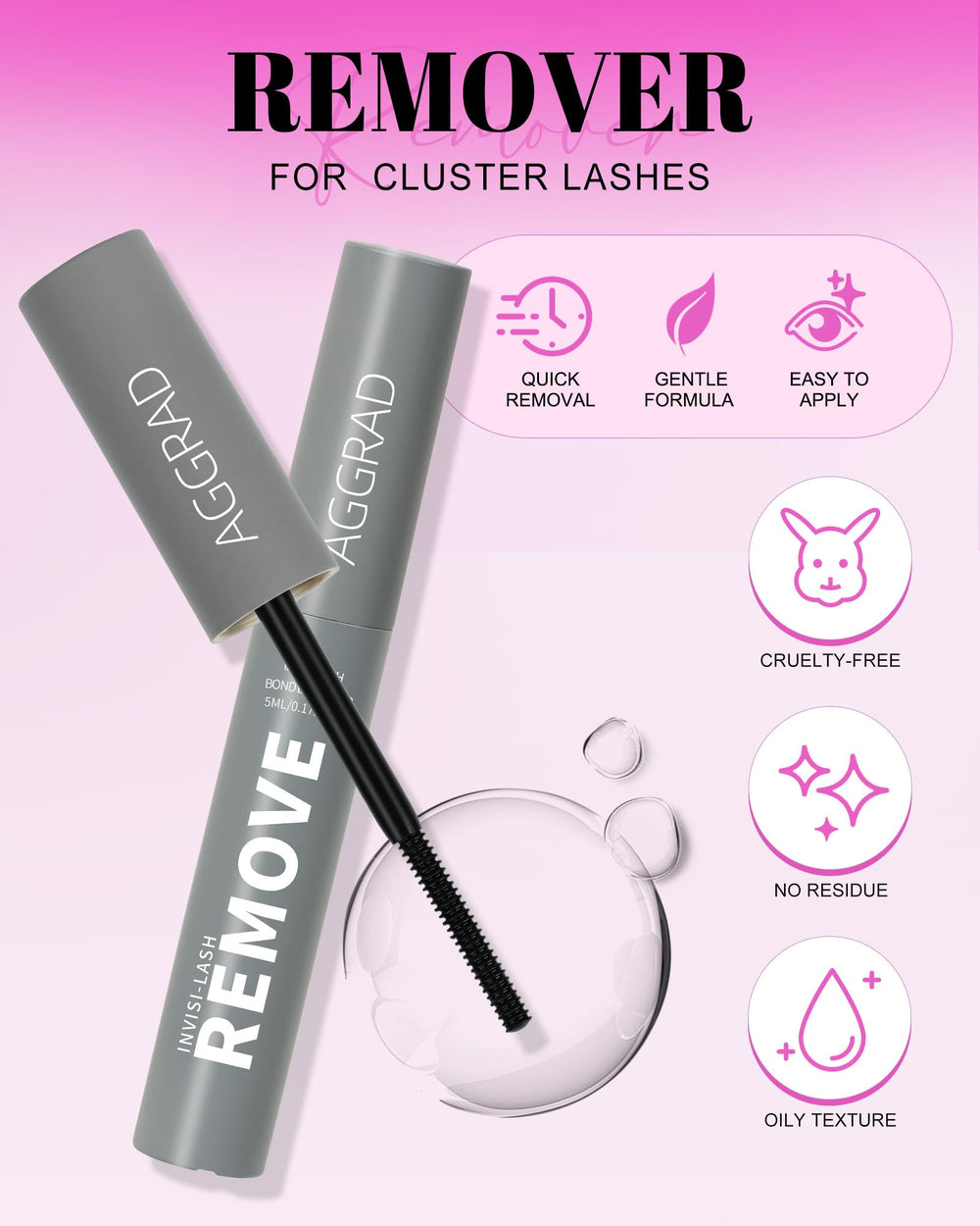 AGGRAD Flora Lash ofrece look wispy natural para uso diario.
