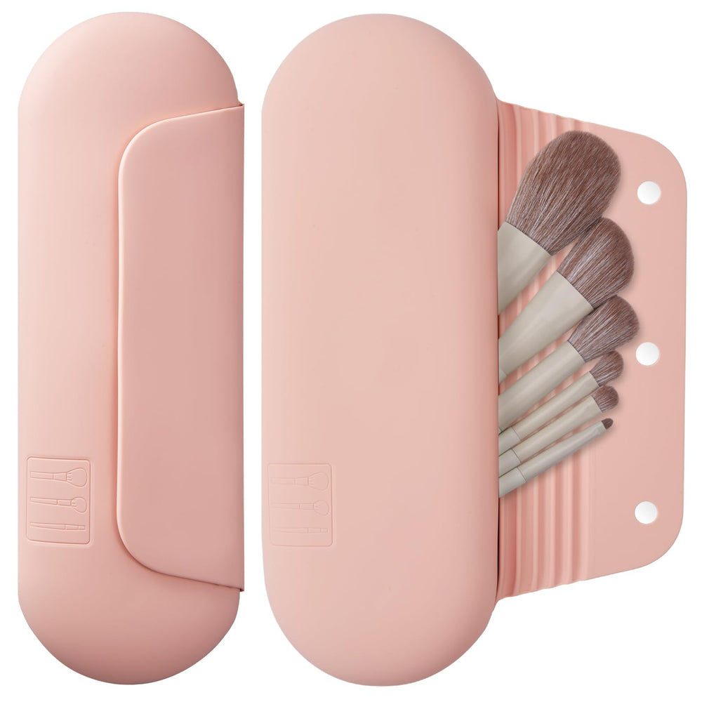 AGIKET estuche para brochas en silicona con cierre magnético, ideal para viaje seguro.