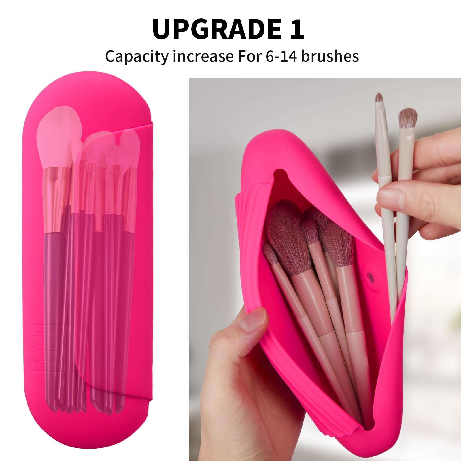 AGIKET porta brochas en silicona suave, ligero y cómodo para uso diario