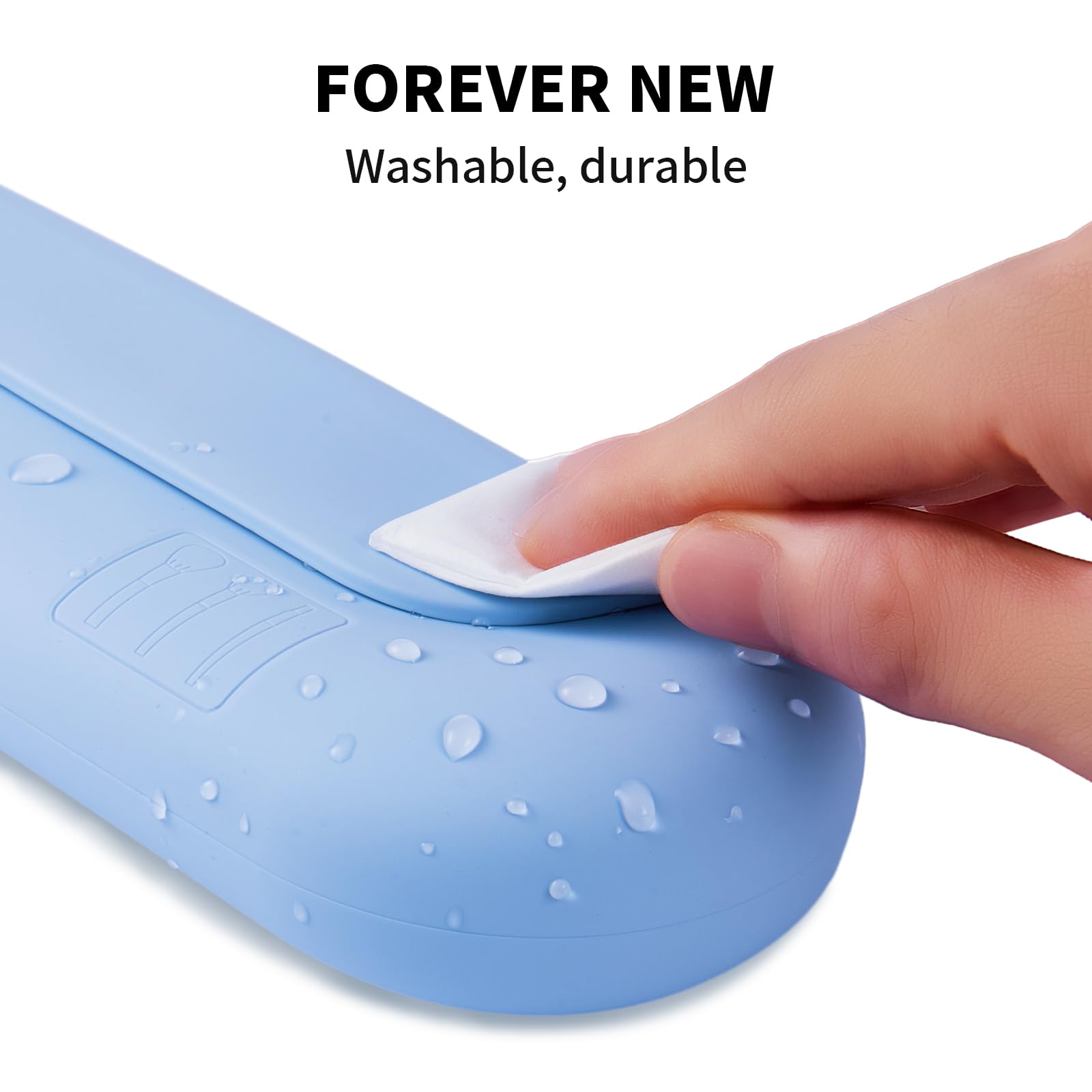 Silicona suave AGIKET, fácil de limpiar con agua y jabón.